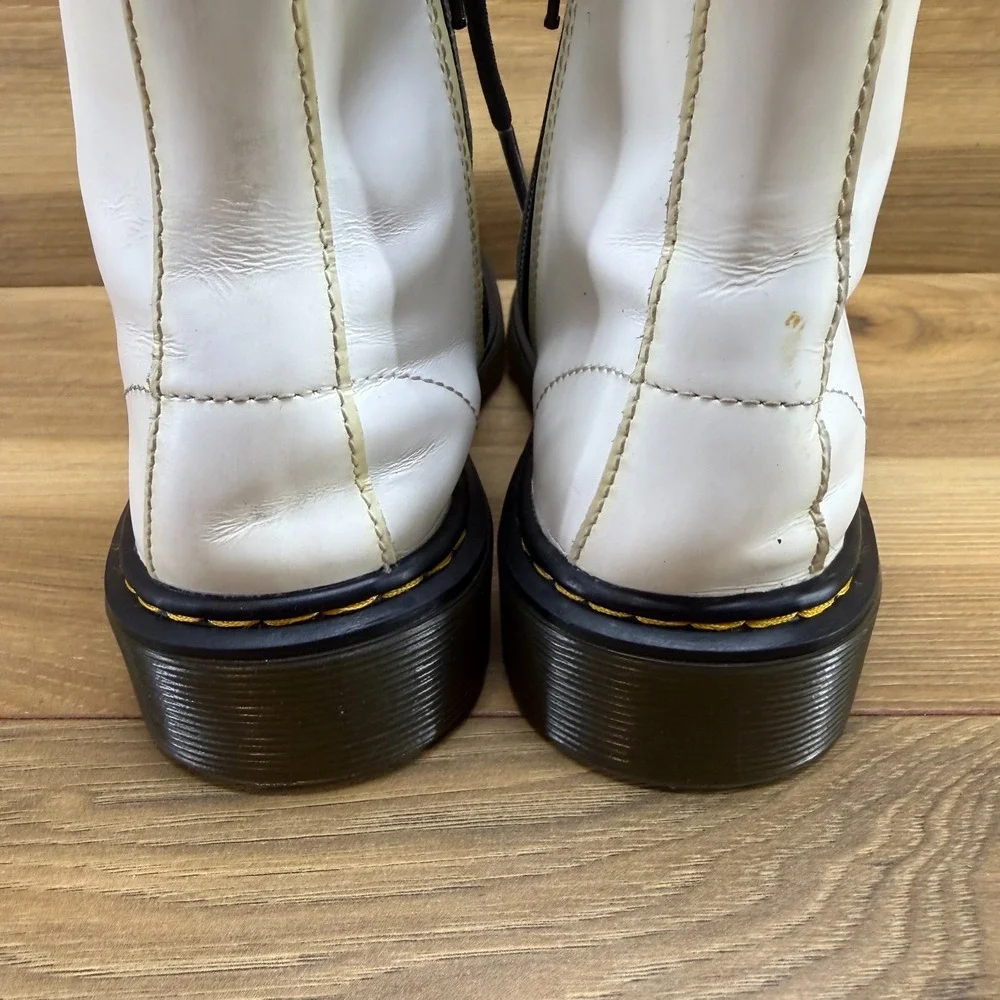 Dr Martens Combat‎ Boots Little Kids 13 White Stomper Punk
